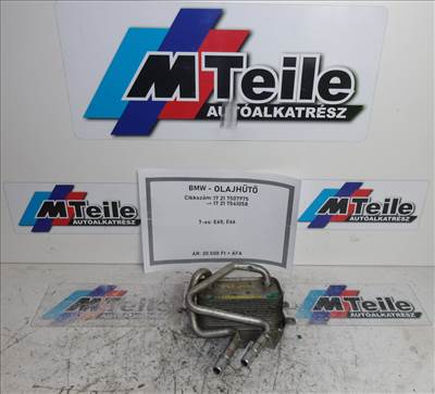 [GYÁRI BONTOTT] BMW - OLAJHŰTŐ HŐCSERÉLŐ - 7-es: E65; E66 - | N73 | 17 21 7541058